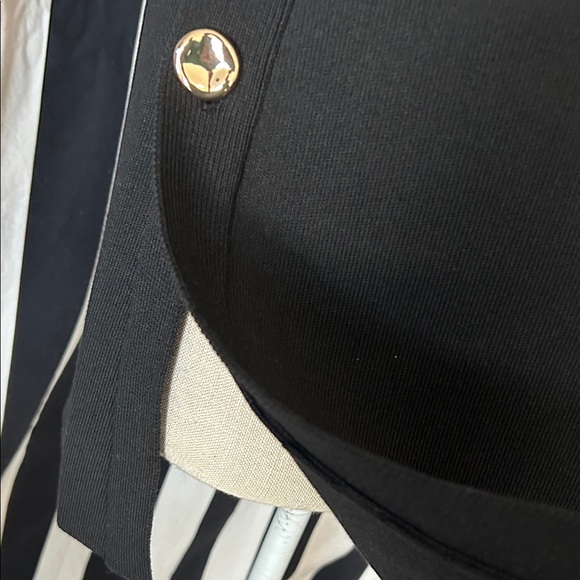 Zara Black Sleeveless Top with Gold Buttons - Picture 4 of 6